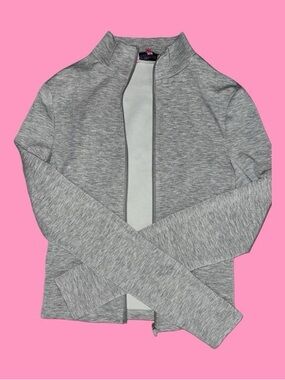 Edikted Heather Gray Zip Front Jacket